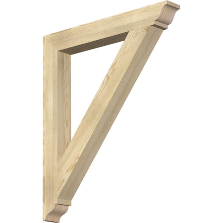 Ekena Millwork Traditional Traditional Rough Sawn Bracket, Douglas Fir, 4"W x 32"D x 38"H BKT04X32X38TRA01RDF